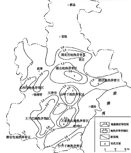 天津市地热资源分布规律-地热开发利用-地大热能 天津市地热资源分布规律-地热开发利用-地大热能