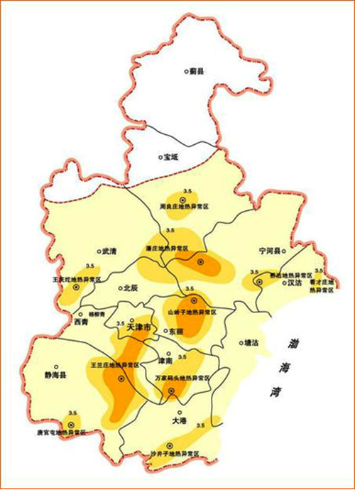 天津市地热资源分布规律-地热开发利用-地大热能 天津市地热资源分布规律-地热开发利用-地大热能